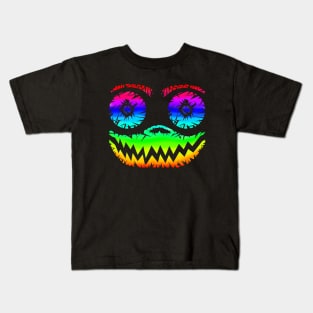 Rainbow Smiley Face - Scratch Design Kids T-Shirt